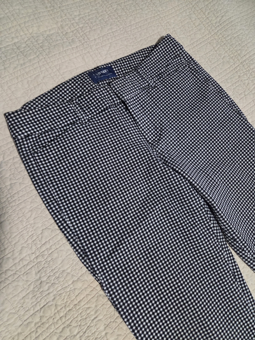 Old Navy Pixie Mid-rise Gingham Skinny Ankle Pants Womans Sz 4reg - Picture 2 of 9